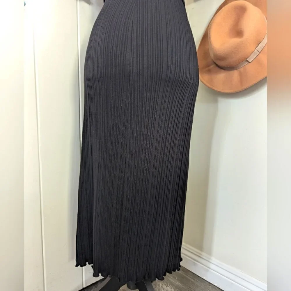 Everlane Rib Black Dress XS Whimsigoth Dark Feminine Witchy Romantic Boho